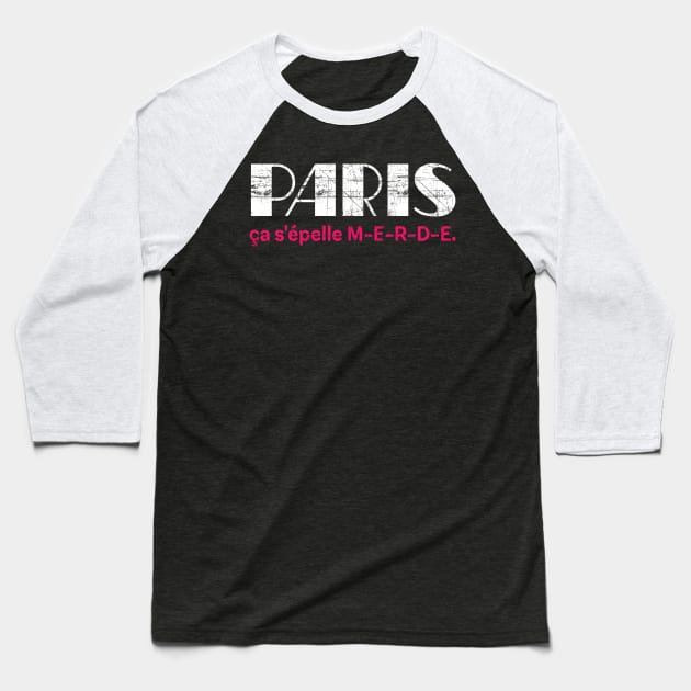 Taxi Girl --- Paris Baseball T-Shirt by DankFutura